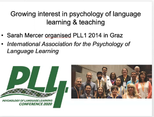 JessBCN's tweet photo. #AILA2021 Positive Psychology in SLA: From Theory to Evidence-based Interventions. Prof- Jean-Marc Dewaele acknowledges the influence of @SMercerGraz in the study of emotions and positive psychology in the lang. learning process https://t.co/5XjlPB0YVB