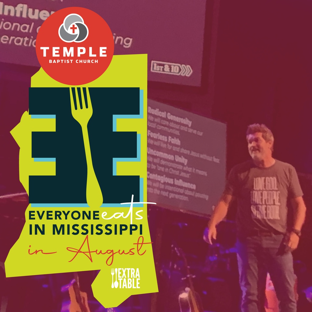 ExtraTable's tweet photo. "Love God. Love People. Serve Both."
Together, Extra Table and @tbclife, are serving both by ensuring that EVERYONE EATS throughout the state of Mississippi this month!! 🥫🥫
#neighborsfeedingneighbors #extratable #tbclife #feedthestate #everyoneeats #feedmississippi #endhunger https://t.co/BsztomQRDu