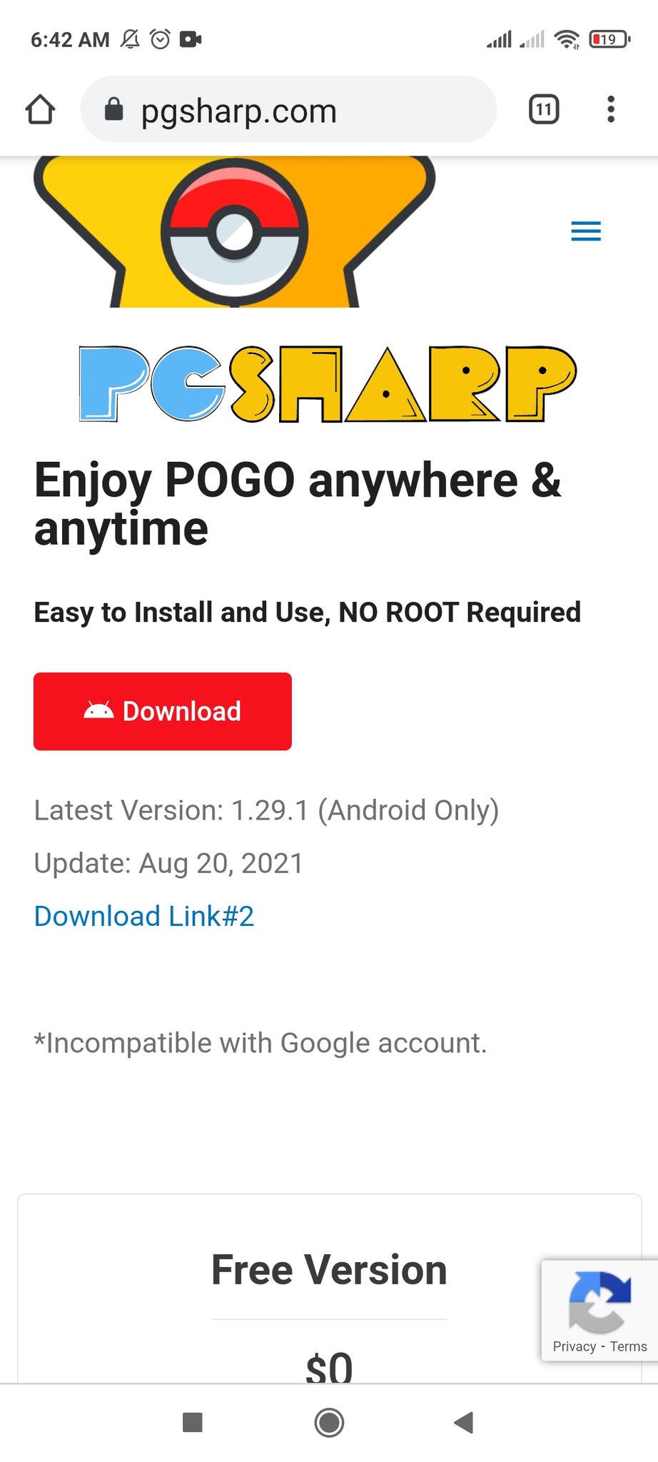 💯✨🕵👀 ENGEL GO 🚨📱 💯✨ on X: 🚨👉 Beto made this #PGSHARP MOD free with  all features of Standard Edition key for everyone. Available until June 18  have you tried this cracked