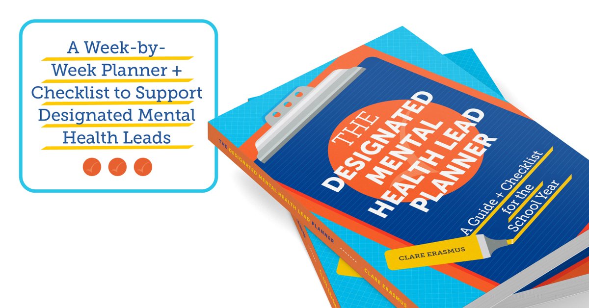 JKPBooks's tweet photo. This week-by-week planner & checklist supports Designated Mental Health Leads in their role overseeing & leading the school's approach to #mentalhealth.
https://t.co/dwLXTIleRu
#cypmh #dmhl #mentalhealthlead #PositiveEd @cerasmusteach https://t.co/cCEfFSY9Zu