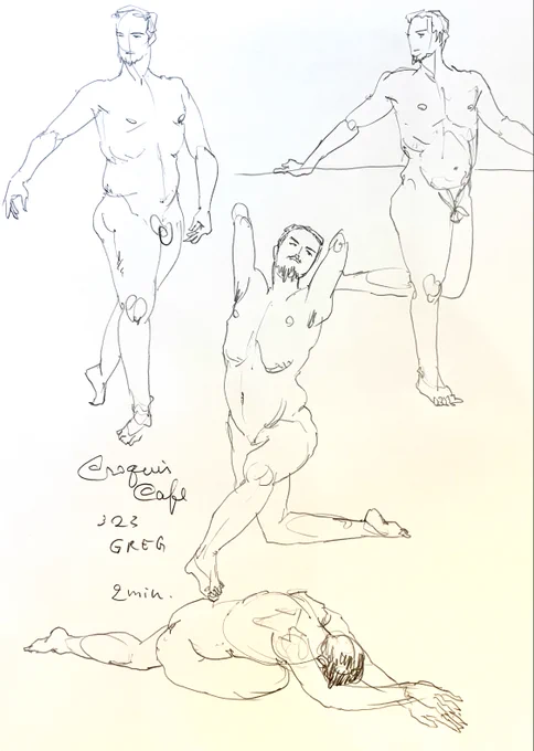 #croquiscafe
323Greg
クロッキーは描く人の心を映す鏡。
やれやれ。 