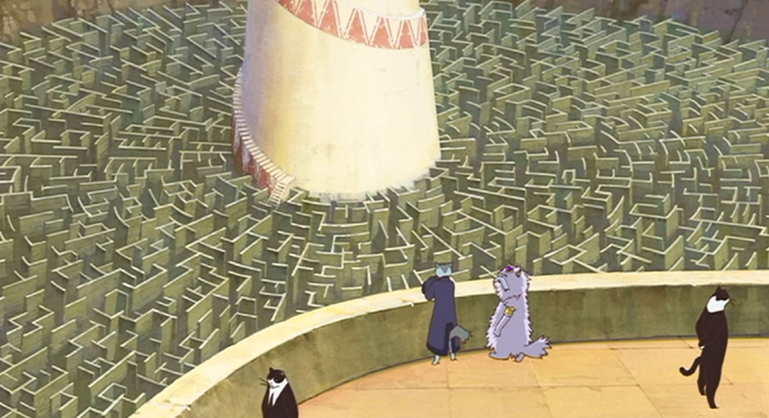 ジブリのせかい 非公式ファンサイト 猫の恩返し の原作を考えた柊さんは ファンタジー世界の迷宮 ブバスティス を舞台にバロンとムタが活躍する物語を考えていました しかし 迷路だけでは面白くない という宮崎さんの意見で変更され アイデアの