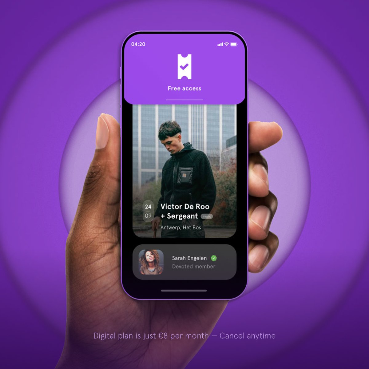 _dc_be's tweet image. Ready for easy access with your smartphone? 🤳 Become a member here subbacultcha.be/join