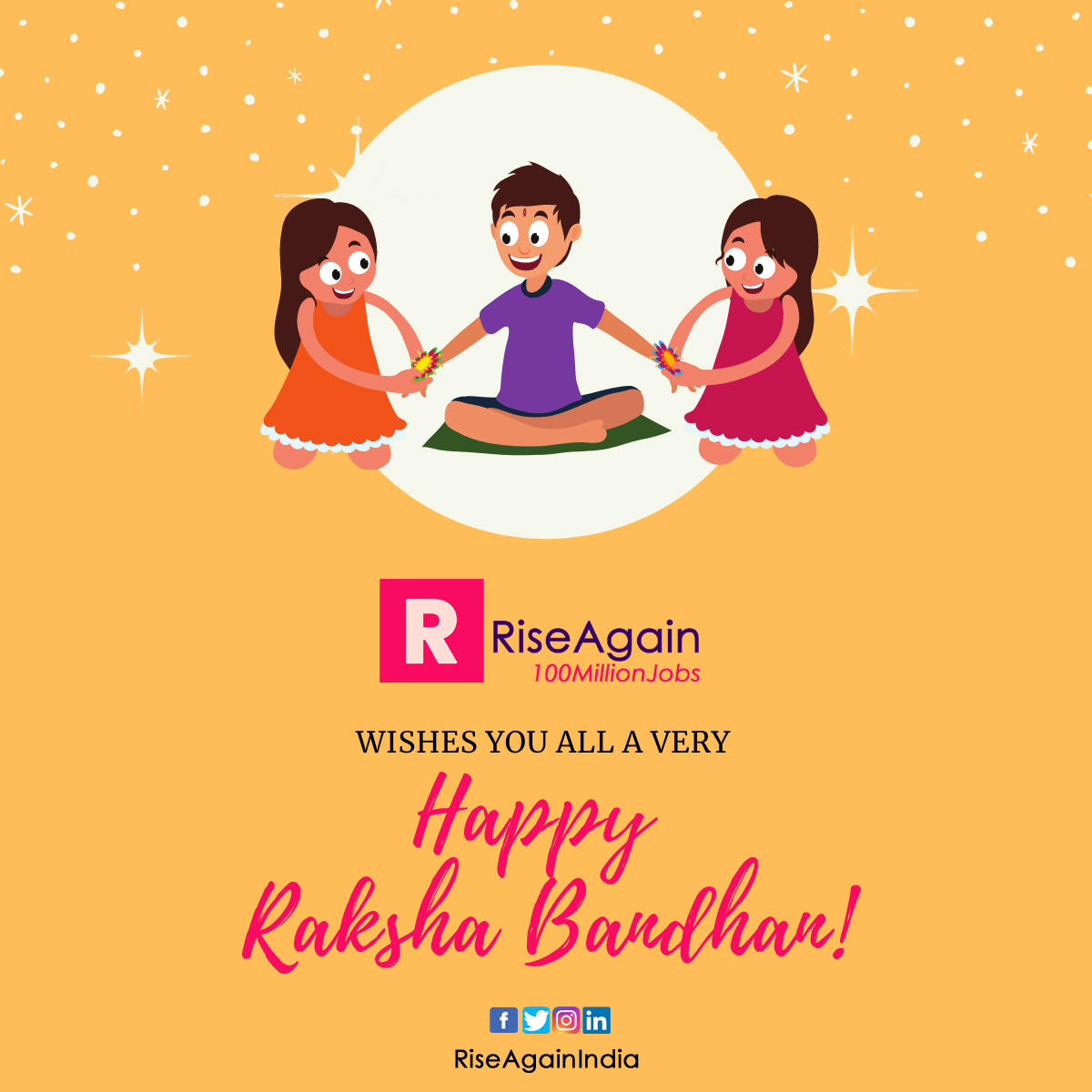 RiseAgain wishes you all a very Happy Raksha Bandhan!!

#HappyRakshaBandhan #RakshaBandhan #RakshaBandhan2021 #Rakhi #Rakhi2021 #RiseAgain #RiseAgainIndia