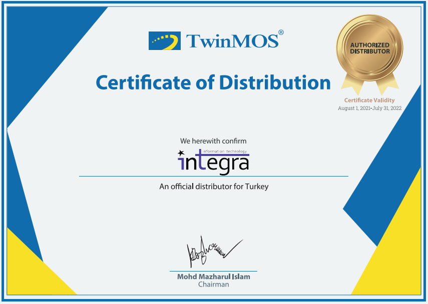 integra_bil's tweet photo. İNTEGRA BİLGİSAYAR, Hsinchu, Tayvan'da bulunan aylık 1,9 milyon kapasiteye sahip olan TwinMOS’un yetkili distribütörü oldu.

#twinmos #distribütör #itbusiness #donanım  #notebook #itmanagement #itmanager #datacenter #hardware #informationtechnology #integra https://t.co/VDYUZprt3N