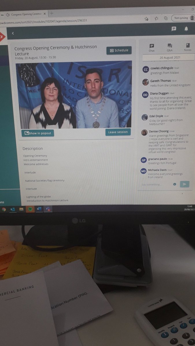 AxiaInteractive's tweet image. Great to see two of the people we have worked with over the years Michele Monahan and Dean Harper from @iirrt introducing a truly international conference #ISRRT2021