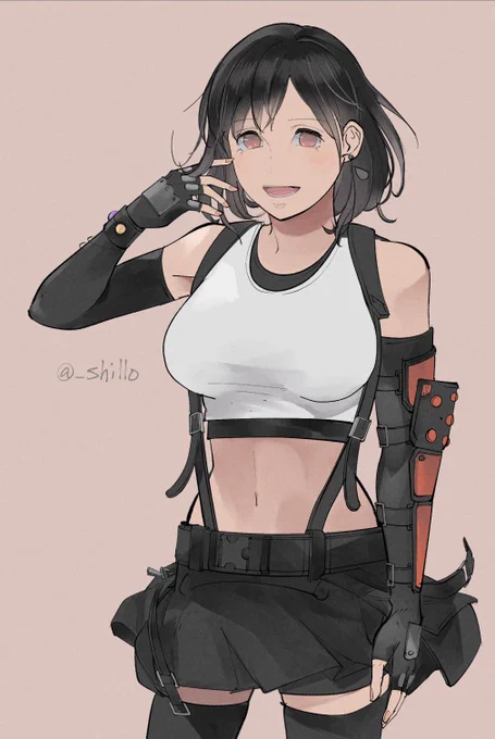 #TifaShortHair どんな髪型でも似合うと思う✧*。 