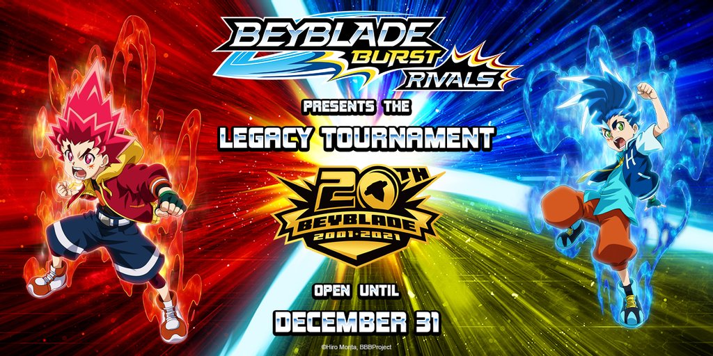 Beyblade Burst Rivals on X: The Legacy Tournament is live, celebrating 20  years of Beyblade!  / X