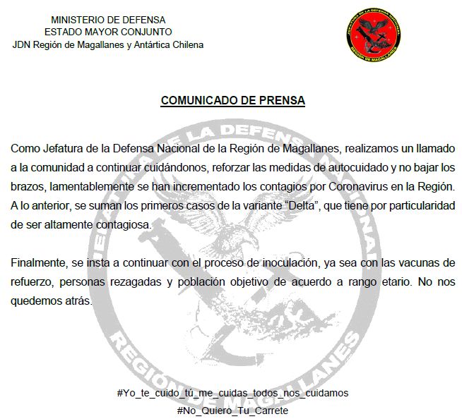 Jefatura de la Defensa Nacional Magallanes tweet media