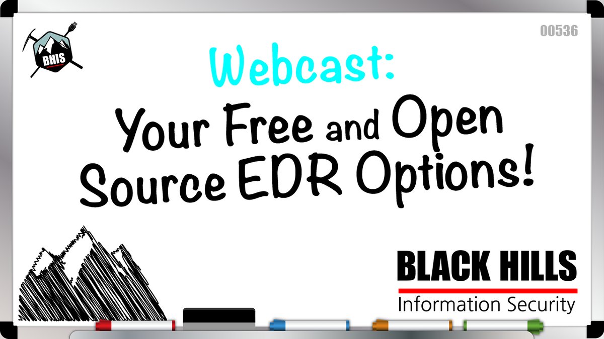 BHinfoSecurity's tweet photo. BHIS | #InfoSec Webcast

Your Free and Open Source EDR Options! 
w/ @strandjs 

Recorded: 5/19/2021

Watch: https://t.co/qExmxCHstY https://t.co/F614zcIZDI