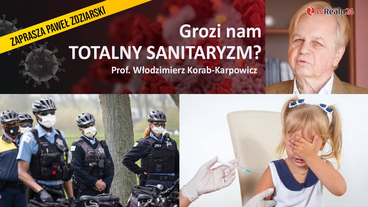 wrealu24_pl's tweet photo. Grozi nam #TOTALNY #SANITARYZM @KorabKarpowicz o #przymus.ie $zczepień, czwartej fali i obostrzeniach! @PZdziarski92
LINK DO PROGRAMU: https://t.co/pFmdVnHmoT
JUŻ JEST! Nowa strona https://t.co/ckP6xA1HA7. Serdecznie zapraszamy do oglądania programów na żywo! https://t.co/AmdCvW0GNp