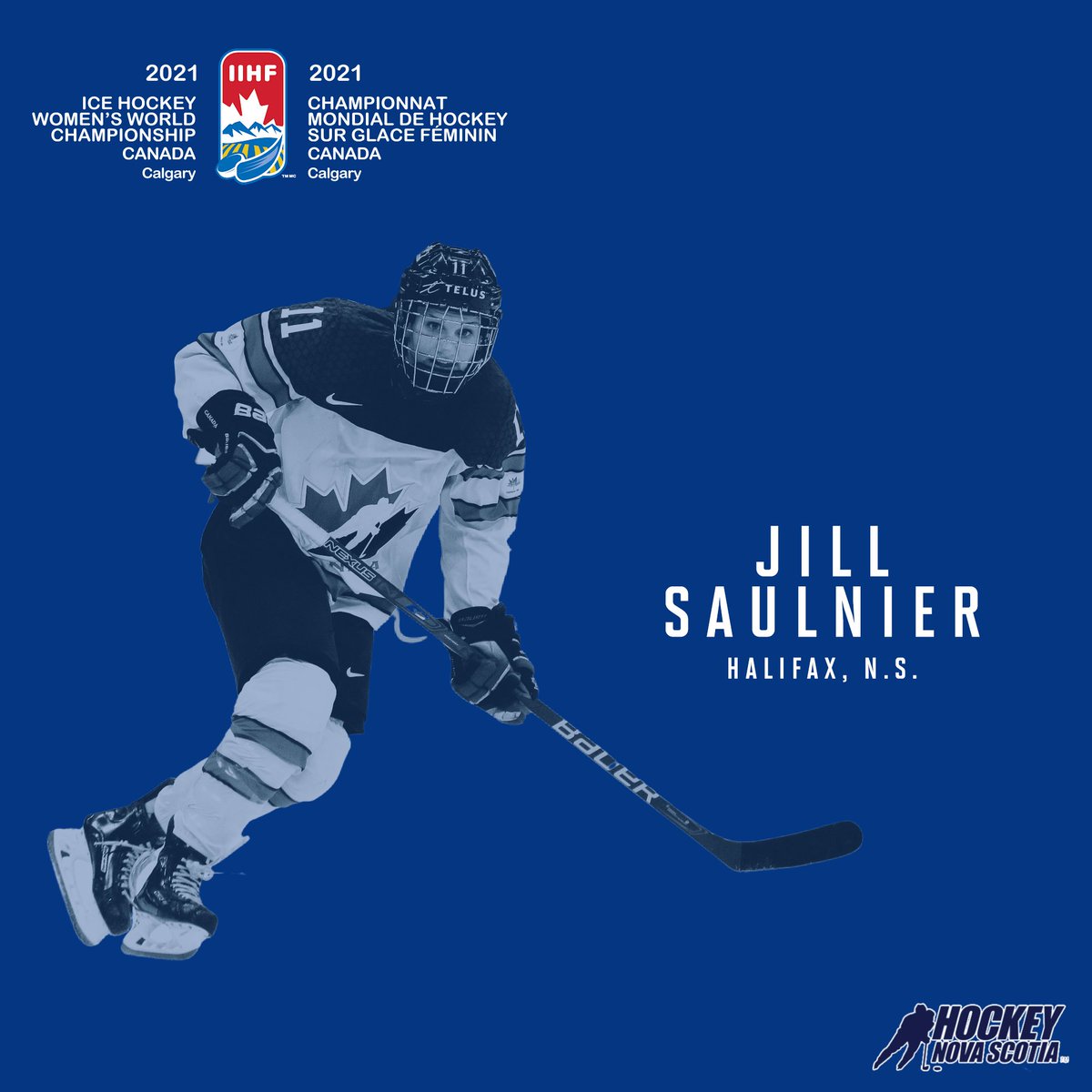 HockeyNS's tweet image. REPRESENTING 🇨🇦 

TAKING ON THE 🌎

From Aug. 20-31, Stellarton's @katbt617 and Halifax's @jill_saulnier don the 🍁 with Team Canada at #WomensWorlds in Calgary.

The action starts today‼️

We'll be cheering you both on every shift.  👏

#nsproud | @jill_saulnier | @katbt617