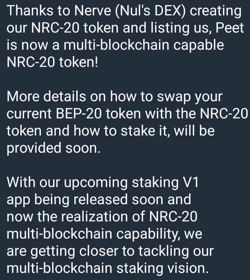 DefiPte's tweet photo. Big shout out to @Berzeck5 and the Nuls team for brining us 1 step closer to our goals. 💪https://t.co/3MA4ND8ij8 https://t.co/mFTEyUukb0