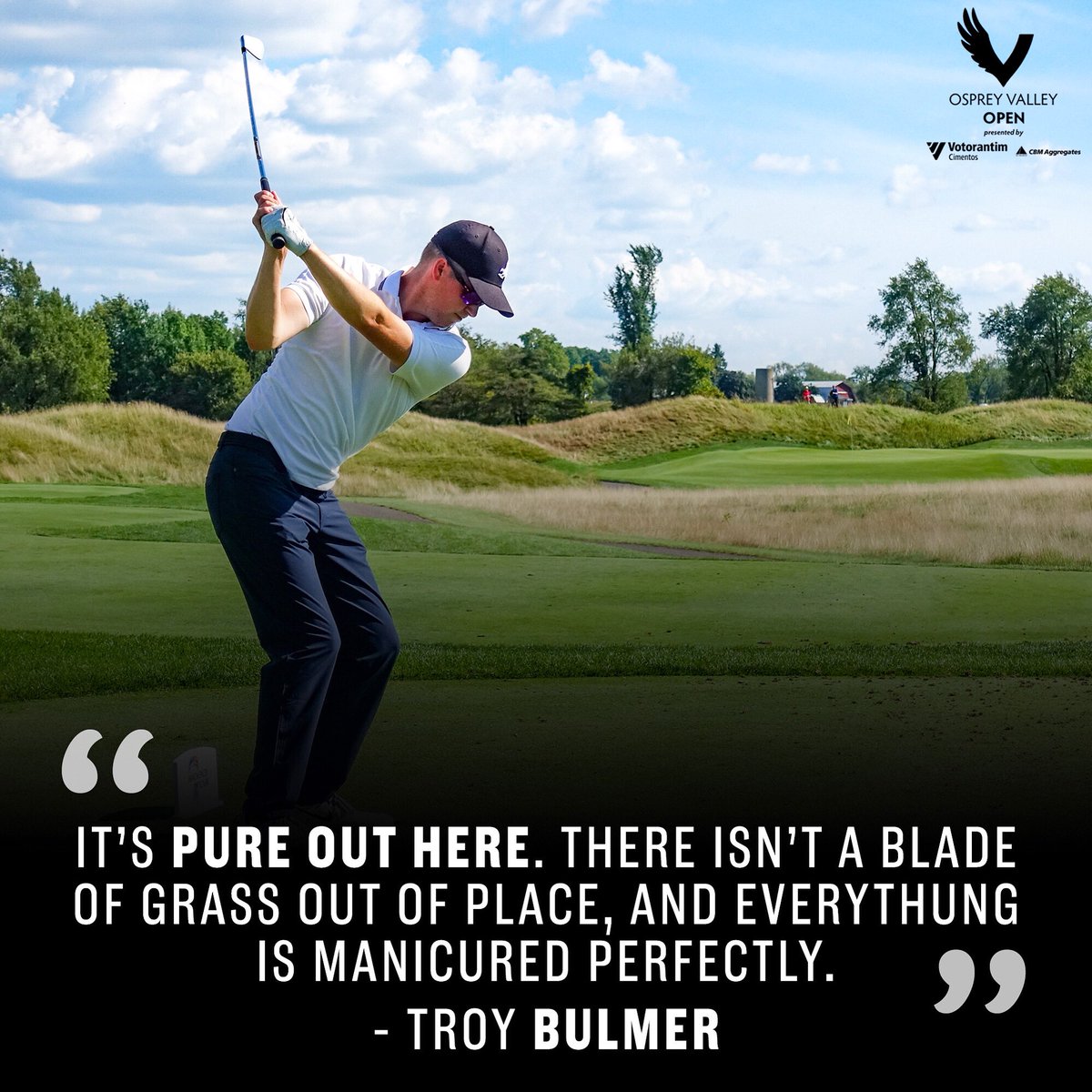 .<a href="/PGATOURCanada/">PGA TOUR Americas</a> pros are loving the conditions this week.

Shoutout to the awesome turf team at <a href="/TPC_Toronto/">TPC Toronto at Osprey Valley</a> for getting the Heathlands into TOUR shape for the #OspreyValleyOpen 👊