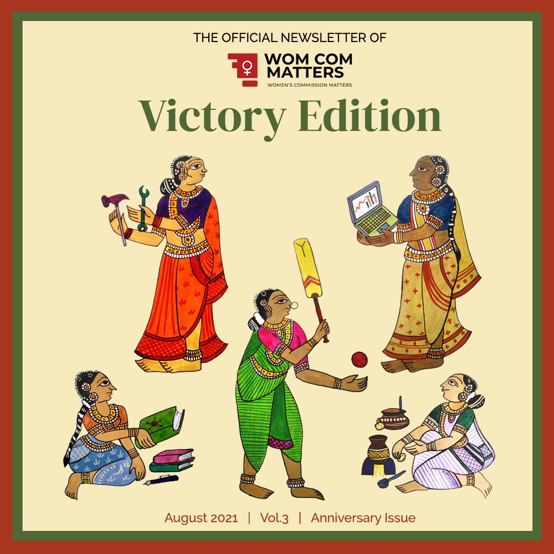 #WomComMatters is 3 yrs old! 🎉
3 yrs of persistent campaigning! Glad that we have multiplied exponentially into diverse groups.
On #IndependenceDay2021, With amazing efforts of our team we have released our #newsletter!

P.s newsletter is featuring <a href="/sunitavakiti/">Vakiti Sunitha Laxma Reddy</a> akka's interview