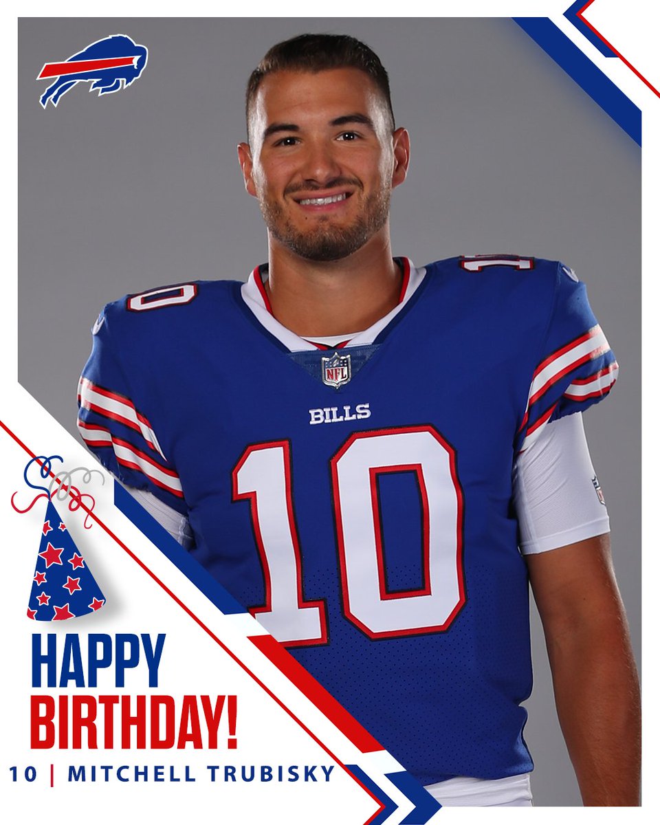 BuffaloBills's tweet image. It's a special day for @Mtrubisky10...

RETWEET to wish Mitchell Trubsiky a happy birthday! 🥳 #BillsMafia