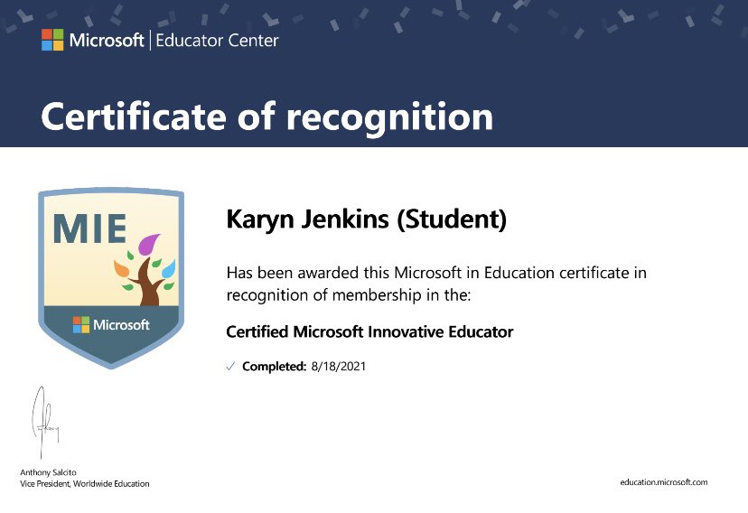 MrsJenkinsKL's tweet image. 🌟Certified Microsoft Innovative Educator🌟  

#strathedu #MIE #microsofteducator