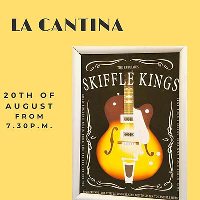 from 19.30 hrs - LIVE MUSIC > THE SKIFFLE KINGS @ La Cantina - Sol's Bar Cala Llonga

ibiza4all.org/Ibiza-Event-Ca…