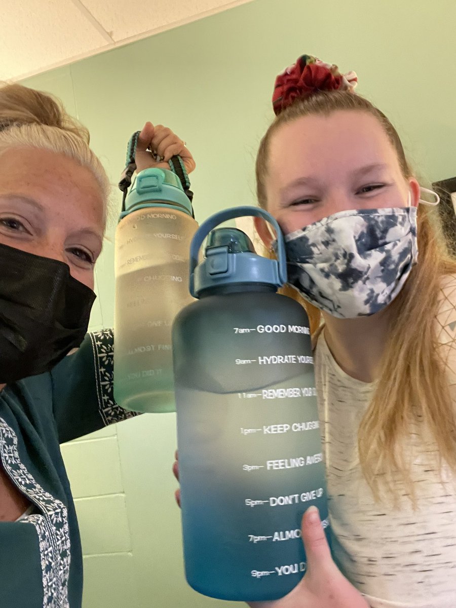 Everybody needs a water buddy!  Best students ever! #clsengaged