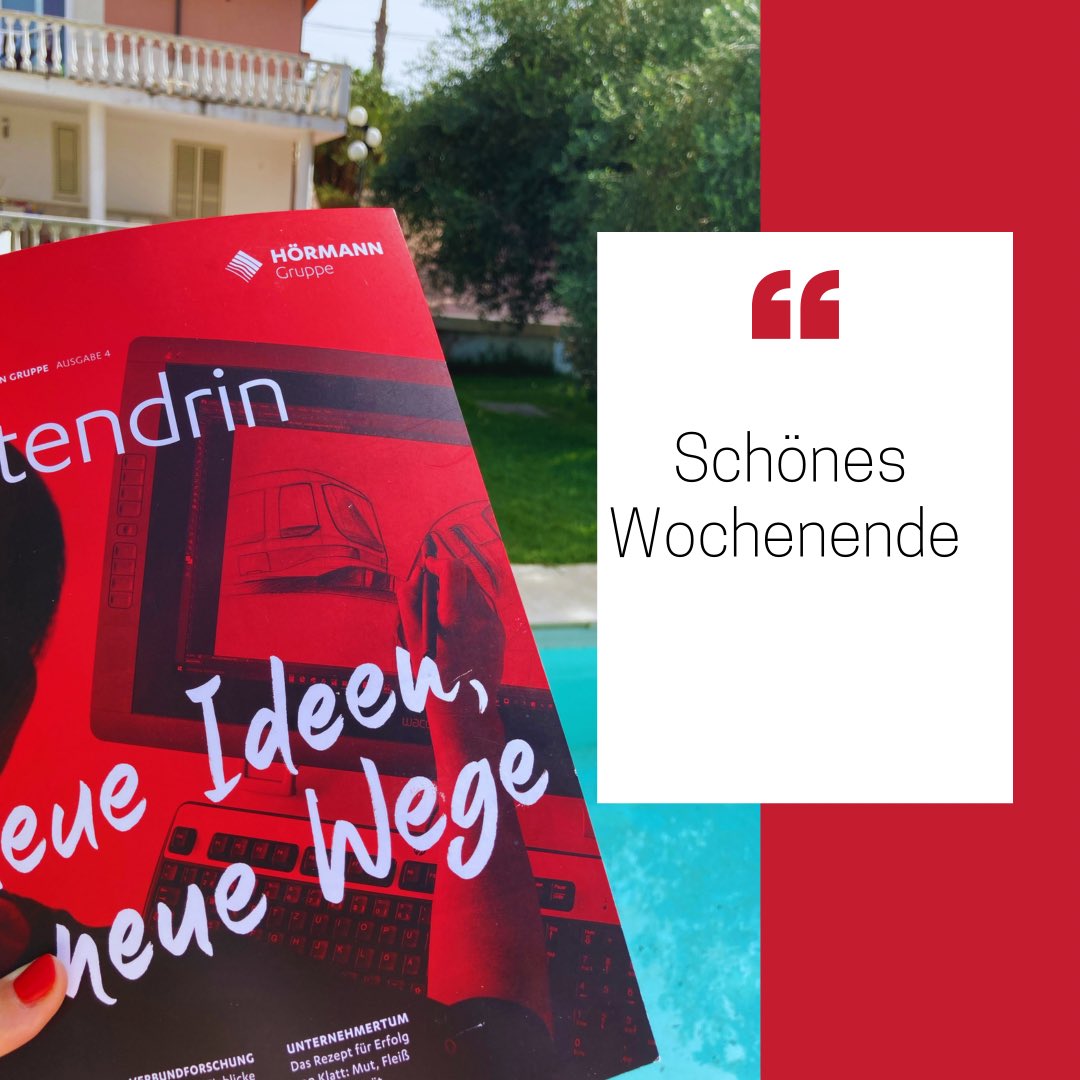 ☀️fürs Wochenende zum Nachlesen👉 hoermann-gruppe.com/de/pressemitte…

#hörmannknowhow #hörmannnews #intralogisticssolutions #innovation