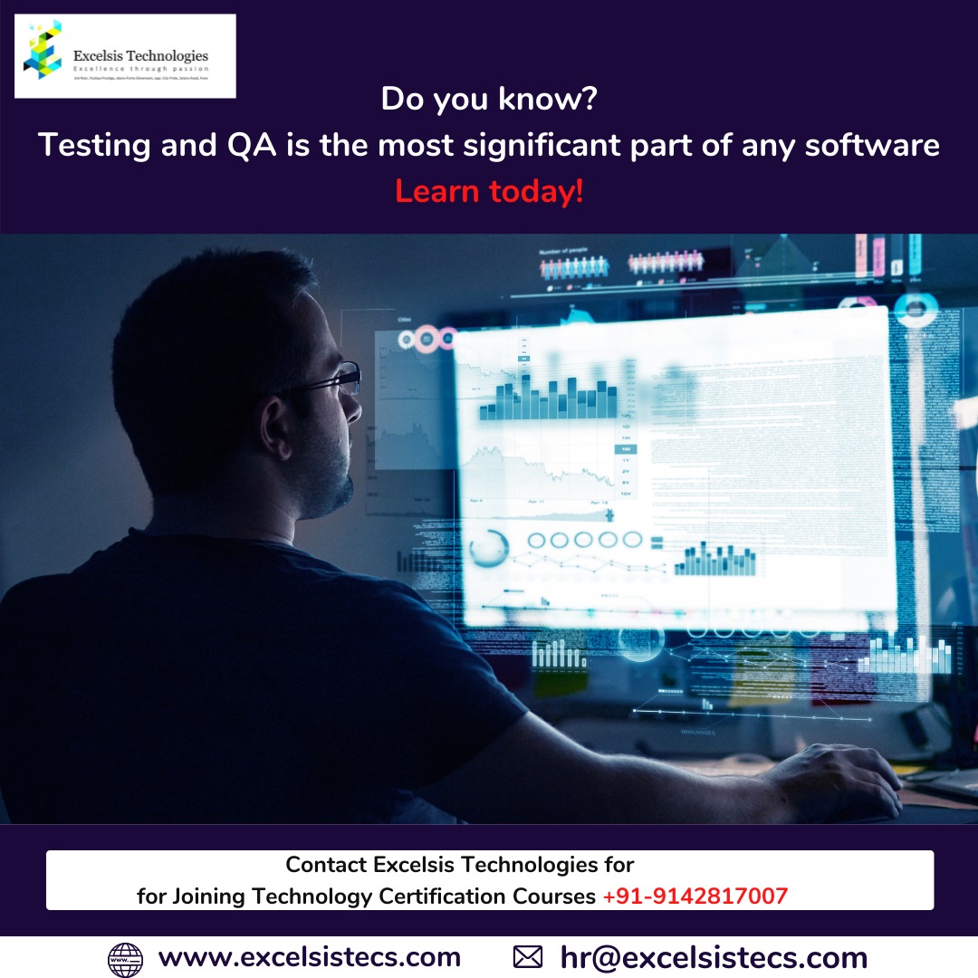 ExcelsisPune's tweet image. Sharpen your skills under the guidance of industry leading experts. Contact Excelsis Technologies to give you career a kick-start. Apply now!

#excelsistechnologies #softwaretesting #softwaretestingtraininginstitute #softwaretestingtraining #softwaretesting #career