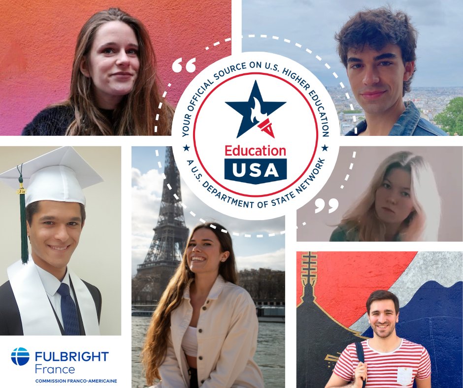 FulbrightFrance's tweet photo. 🔵#DestinationUSA🔴 | Cet été, des étudiants qui s'apprêtent à partir aux États-Unis sont venus présenter leurs parcours et leurs projets sur le compte Instagram du Centre EducationUSA de la Commission franco-américaine. 

Découvrez leurs profils ! ⤵ 
https://t.co/O7pk7MUCTh https://t.co/djBvwZDT6s