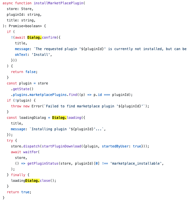 mweststrate's tweet photo. Modelling modal dialogs as cancellable promises is soooo convenient. Avoids a lot of wiring and weird visibility booleans. For some kinds of problems imperative code is just the easiest to follow π #fbflipper
https://t.co/5E4R7Hs2lY
https://t.co/Qp85ObUkLw https://t.co/3VRaEzcUAP
