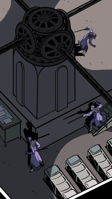 We make use of this effect, along some pseudo-versions of it, in LAVENDER JACK - the vertical Webtoon scroll makes it feel spontaneous and animated, and with panel count often being at a premium it's a great way to compress multiple panels' worth of information into one image 