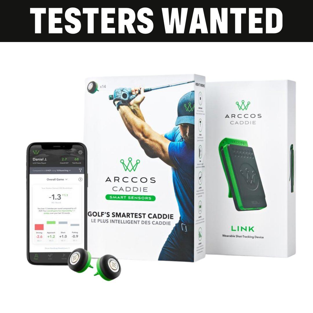 MyGolfSpy's tweet photo. RETWEET to be a MYGOLFSPY TESTER 🚩

TEST &amp; KEEP @ArccosGolf A-I Caddie Package. 

Track, record, and analyze every shot. 

ENTER HERE ➡ https://t.co/ND5PLX6fLM https://t.co/PwZRF2hqpI