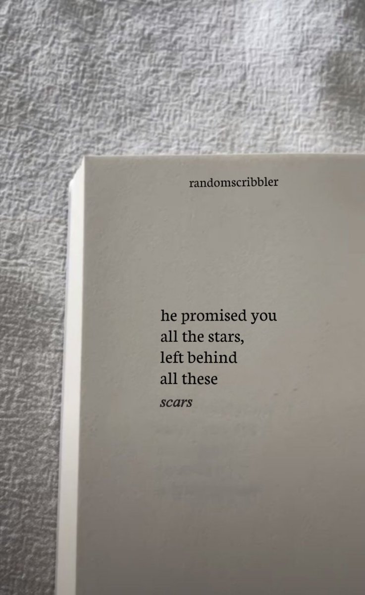 randompoetries's tweet image. He promised you all the stars, left behind all these scars.

Follow @randomscribbler on Instagram for more poetries

#lovepoems #love #randomscribbler #trending #tweets #viral #art #sadthoughts #sadquotes #breakupquotes #broken #books #writingcommunity