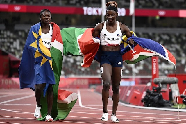 NewEraNewspaper's tweet photo. Namibian delight... Beatrice Masilingi just broke the World Athletics U/20 championship record set minutes ago by Christine Mboma by winning the second 200m semifinal in a new time of 22.19 seconds. https://t.co/83xLOac5RU