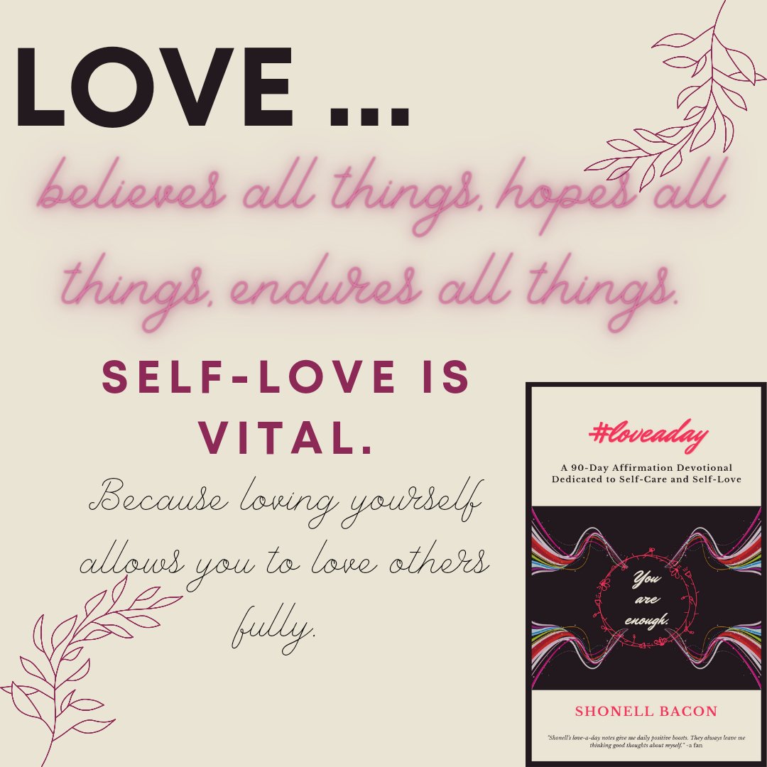 chicklitgurrl's tweet photo. Believe, hope, endure all things--in love.
#ChickLitGurrl #loveaday #HUGSlove #selfloveadvocate #selflove #selfcare #loveyourself #motivation #inspiration #love #1Corinthians13 #bible
Devotional coming 11/11/2021! https://t.co/kV6BZhTk5E