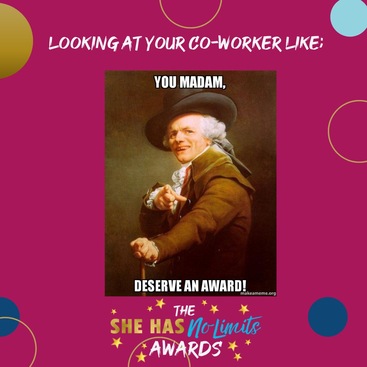 Does this make you think of someone? 👀 

Celebrate that person by nominating them for one of our awards! 🏆 

Click the link below to nominate someone today!✨ 

shnl.typeform.com/to/wLxYTkPt