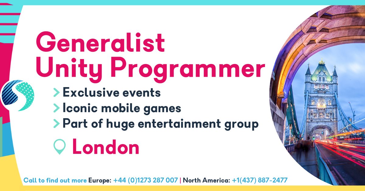 SkillsearchJobs's tweet image. If you're a #Programmer who loves working with a small, talented team, this opportunity to work on some world-famous IP at an iconic studio is calling your name! Find out more through the link now!
#GeneralistProgrammer #UnityProgrammer #London skillsearch.com/vacancy/genera…