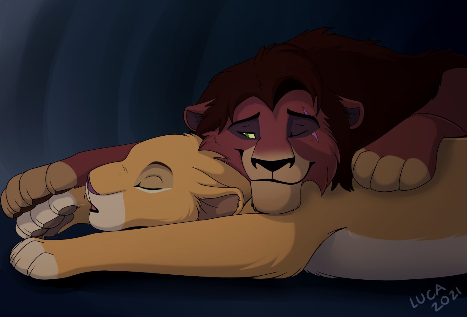 Король лев аша кода и лия