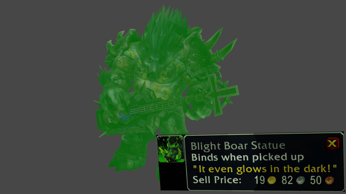 LordMaldazzar's tweet photo. Long time no shit here, eh?
As my OC is the Blight Boar fan I've decided to make a little gadget xd
Should I try to make a poster with a portrait of Blight Boars' voice known as Devlynn Styx?
#Warcraft #BlightBoar #Blender3d https://t.co/mfJjfy7uwo