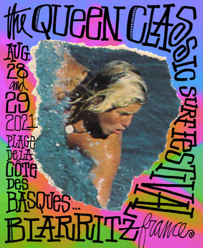 VogueFrance's tweet image. Biarritz accueille le Queen Classic Surf Festival, le premier festival de surf et musique hyper engagé (et gratuit) le 28 et 29 août 🏄‍♀️ bit.ly/3swFNot