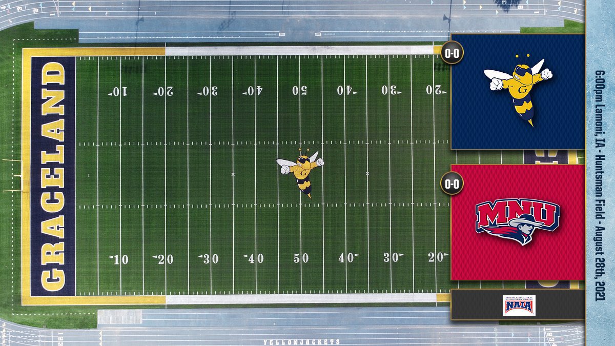 GracelandFB's tweet photo. 8 days away until we kick off the 2021 season! No better way to start the season then on our brand new turf! 1-0 😤 See you next Saturday at Huntsman Field! 🏟 https://t.co/8LBoDLKWCu