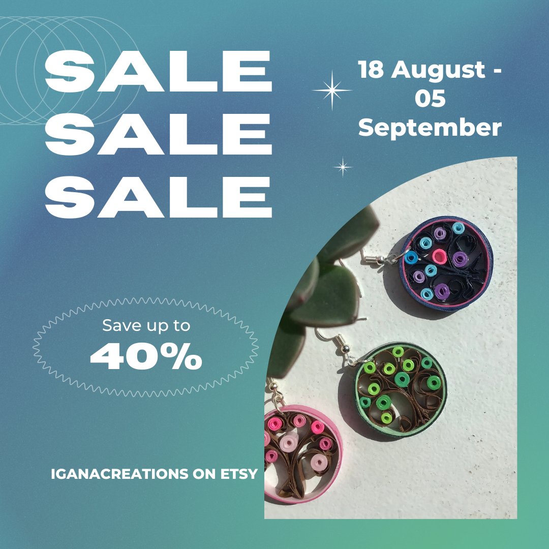 #EndOfSummerSale is now on. Old stock is 40% off in Ireland, as well as #FreePost in Ireland on all orders
etsy.com/IE/SHOP/IGANAC…