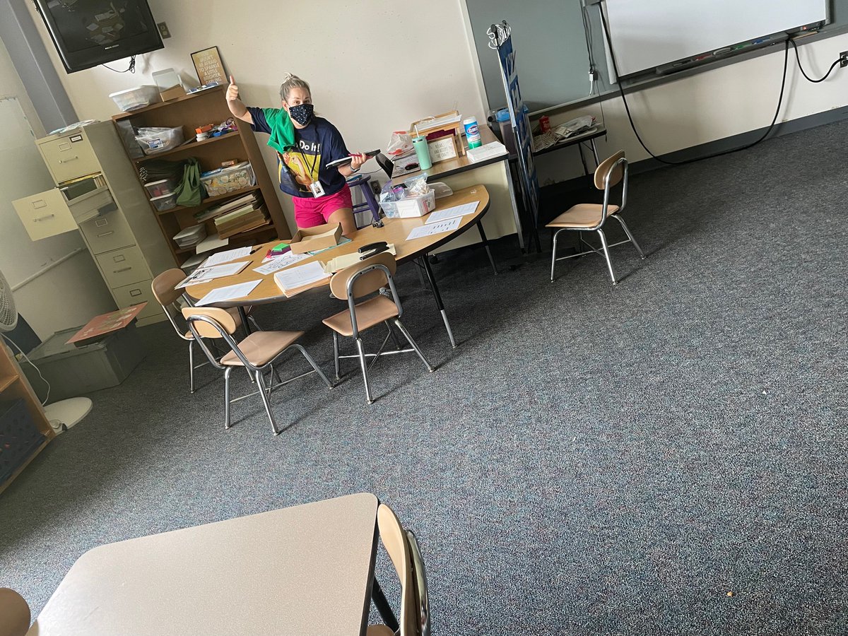 Getting ready for the kiddos next week. <a href="/DillardMagnetES/">Dillard Drive Magnet Elementary</a>