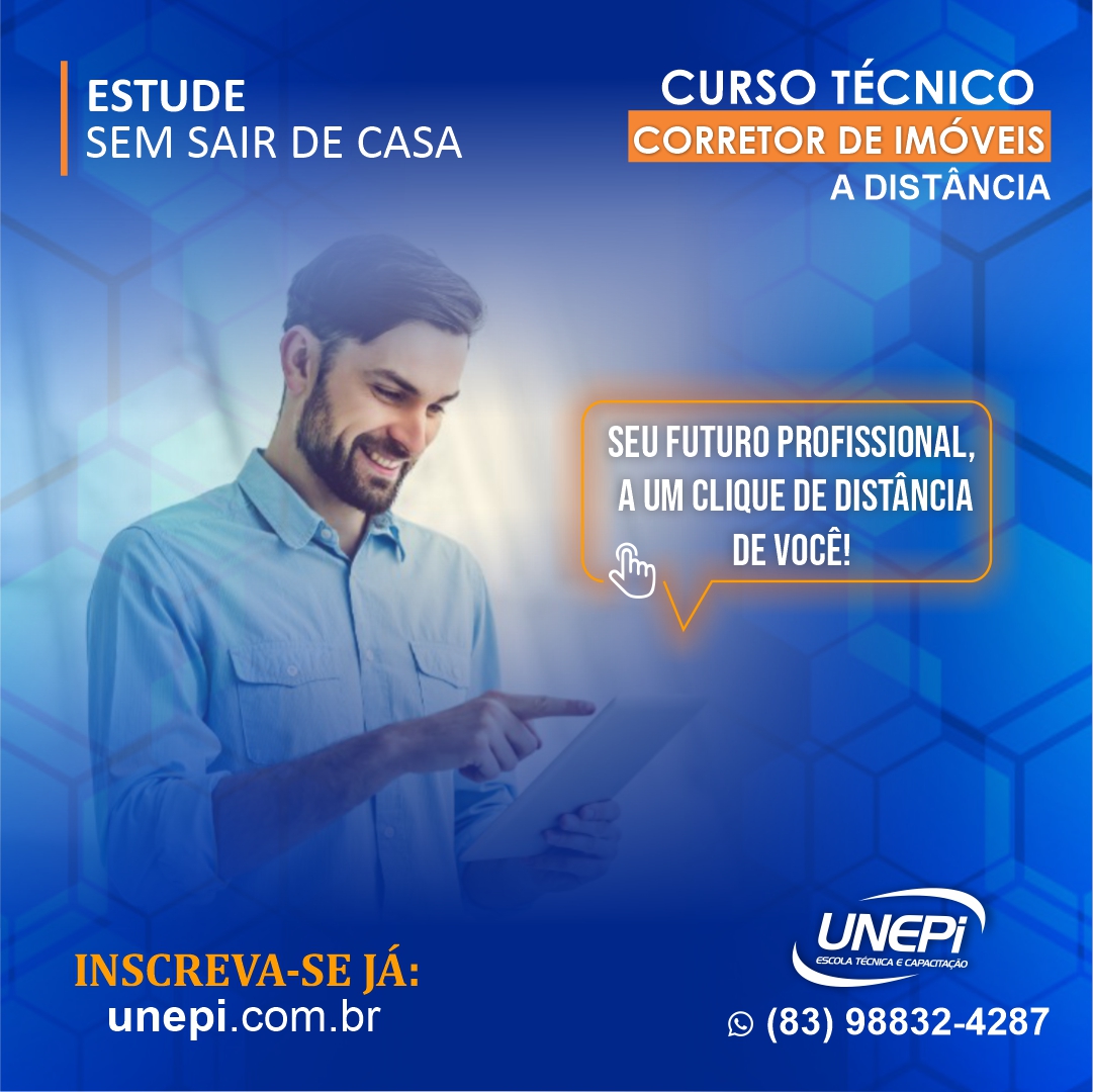 Seja um corretor de imóveis estudando online, onde e quando quiser! 😉

Seu futuro profissional a um clique de distância de você 👩‍💻

Inscreva-se grátis:
UNEPI.COM.BR

Vem ser UNEPI, vem!

#Unepi #corretorimobiliario #corretordeimoveis #brasil #imoveis #joaopessoa