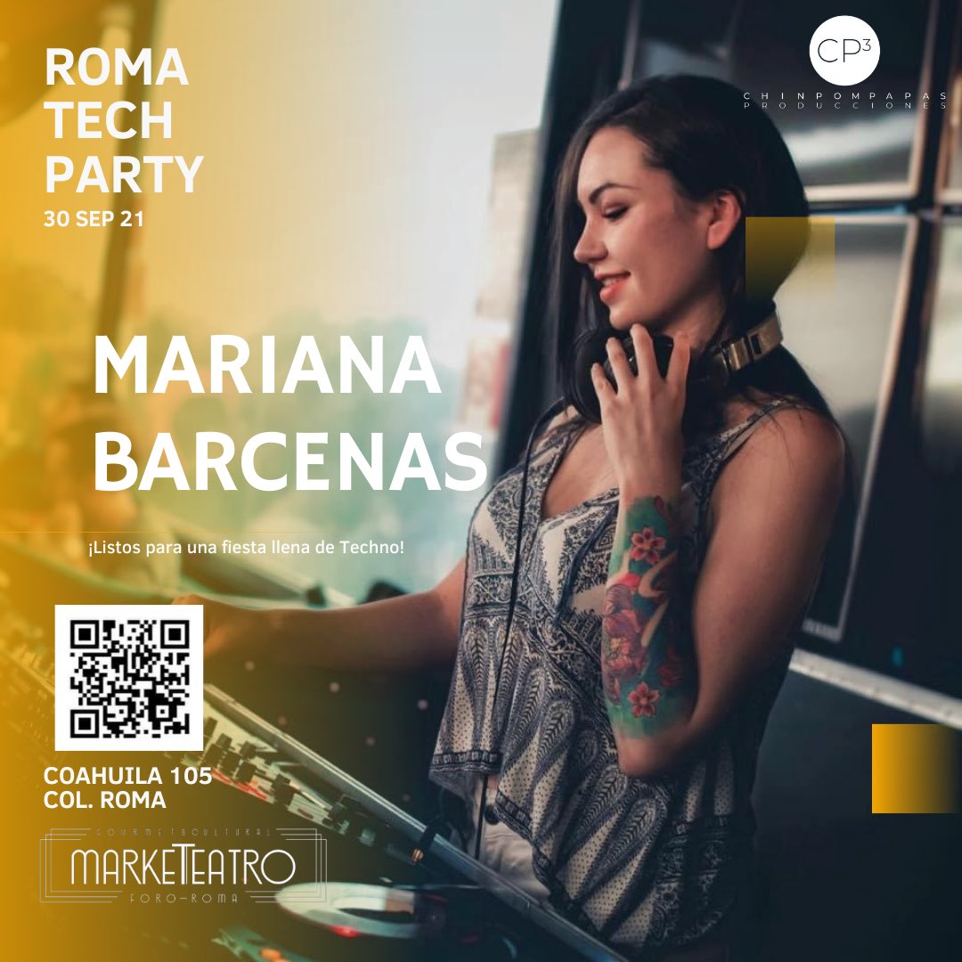 chinpompapas's tweet photo. Contaremos con la presencia de la talentosa Mariana Barcenas.
No te quedes fuera y aprovecha los últimos días de la preventa, adquiere tus boletos en:
https://t.co/66lwyiWvRd
#marianabarcenas #partynigth #deephousemusic #dj https://t.co/gvbDM6bBb6
