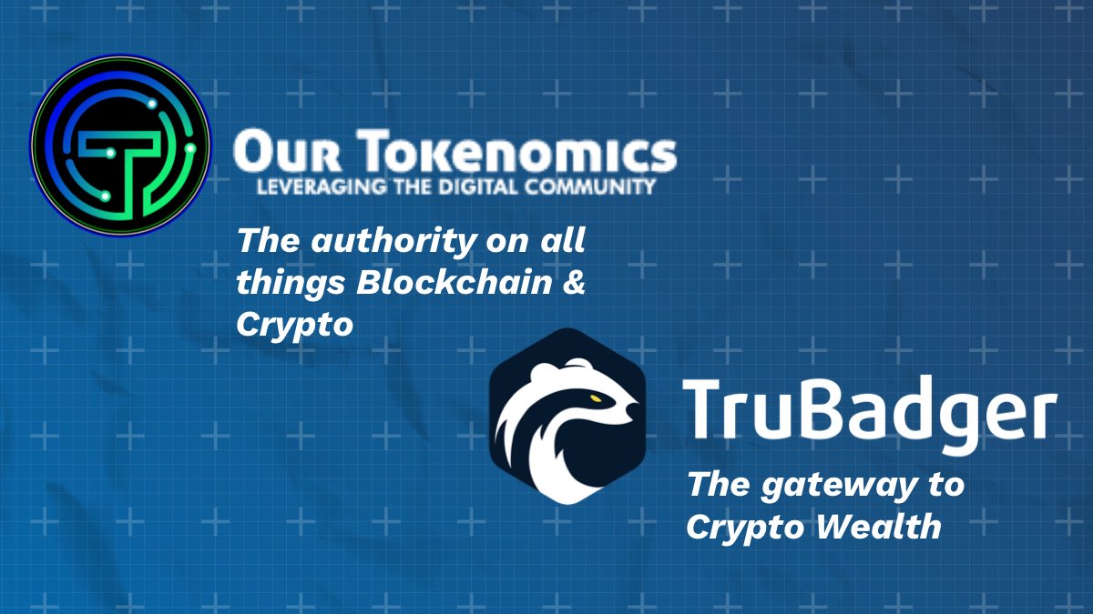 OurTokenomics's tweet photo. Here at Our Tokenomics we educate about crytpo and the blockchain!  Along with the powerhouse token TruBadger we will bring you the latest and greatest of what’s happening around the world! Brought to you by #TruBadger #OurTokenomics #crytpocurrency #bitcoin #blockchain https://t.co/Z0PD3Kk5Gy