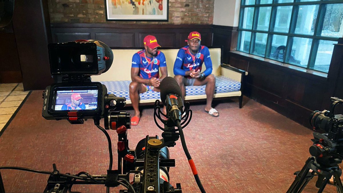 WeAreWhisperTV's tweet photo. On location in Jamaica filming with @windiescricket. 🎥

It's the opening day of the 2nd Test #WIvsPAK with the hosts leading the series 1-0 after an exciting 1st Test. 

🔴 Tune in LIVE 3:45pm @btsport 

#MakeItHappens 🌴 #MenInMaroon https://t.co/Ww0Tup3Xte