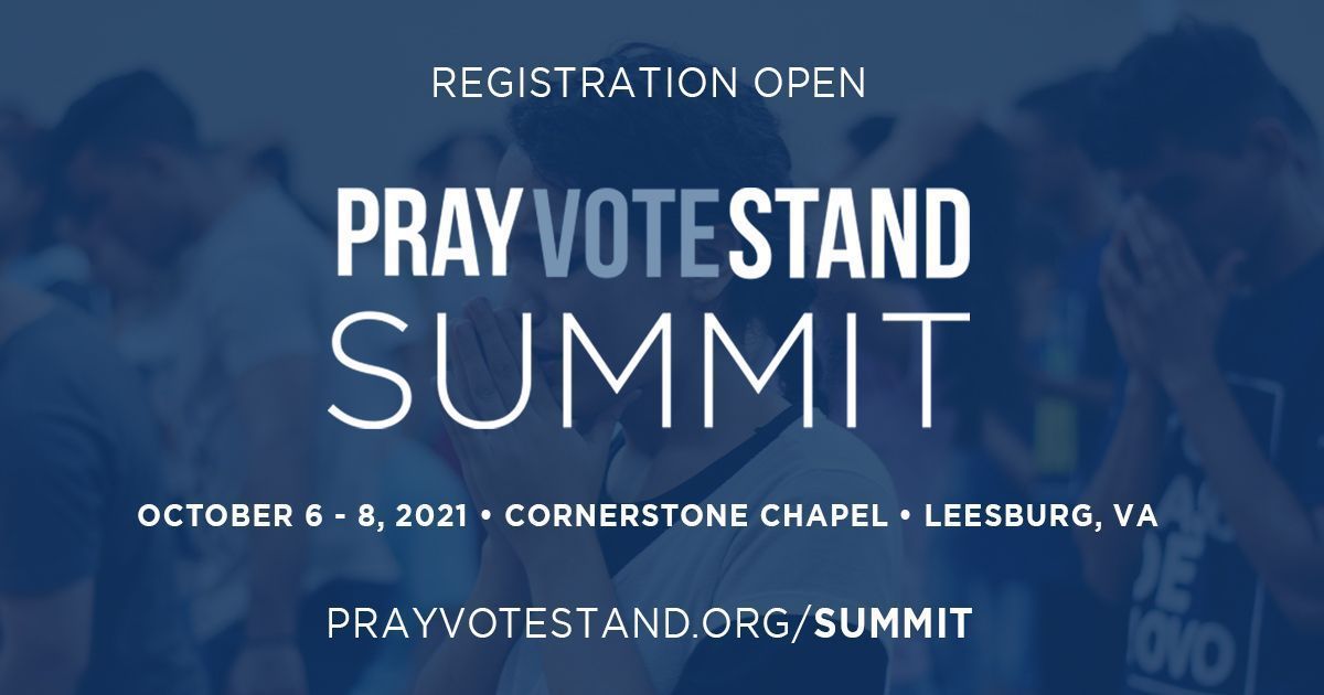FRCdc's tweet image. 📣 Announcing the Pray Vote Stand Summit! 

October 6-8, 2021

Designed to encourage and equip Christians, the summit will look at the current issues facing the church and our nation and share how we can take action from a biblical worldview.

Info: buff.ly/3kcdZ4N