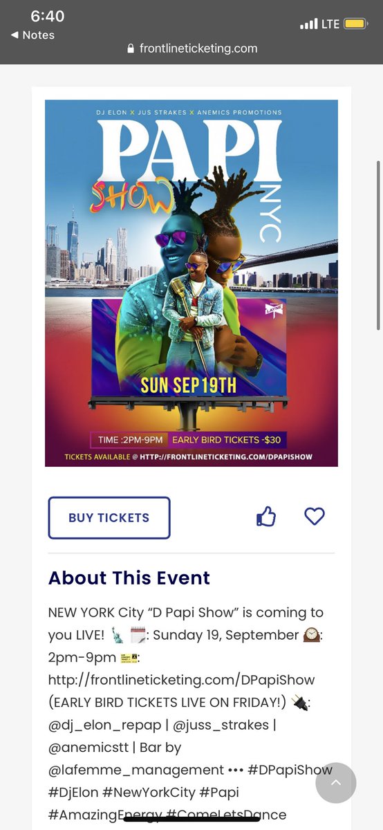 dj_elon_repap's tweet photo. Early bird tickets are now available. 
🎫: https://t.co/RkPcmsX7hT
NYC this is gonna be a movie! 

@anemicstt 
#DPapiShow 
#NYC 
#DjElon https://t.co/2eRaoxeSzW