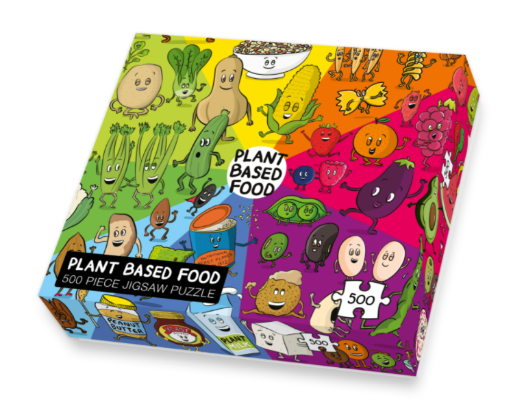 AJPtrade's tweet photo. Look at this fabulous custom made jigsaw puzzle made for @plantbasedcards. Itβs always a pleasure helping clients bring new retail jigsaws to market. #devonmade #jigsawpuzzle #plantbasedfood #tradejigsaws #autumnfair #britishmadejigsaw #fridayfeeling https://t.co/pAKlzxLwwr