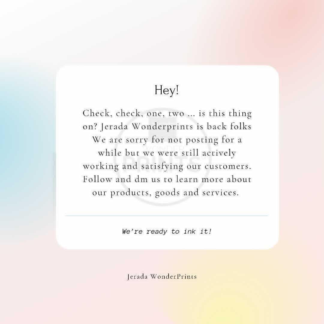 Back and better🥳
Hope you missed us?

Place you inking orders now!!!🖋
#AbujaTwitterCommunity 
#KeeptheFaith #StillWishingForMoreGoodDays 
#SarkodieLiveInNigeria 
#shatta 
#twitterclarets