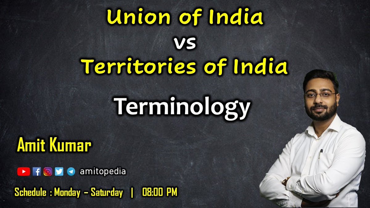 theuntoldbharat's tweet image. Difference between Union of India and Territories of India -08:00 PM ↴

Terminology

youtu.be/859VkxeT_Ww