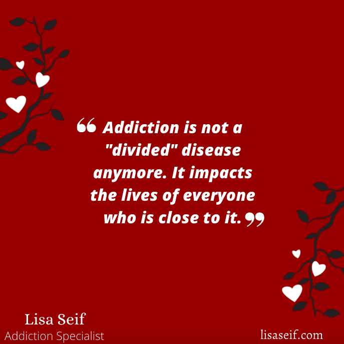 SeifLisa's tweet photo. Just like any disease, addiction has the ability to spread and affect people close by. There is no separation in this process. In order to stop the entire addiction, you must heal the substance abuser and the ones affected.

#addiction #healing #disease https://t.co/hwXYRa8QfL